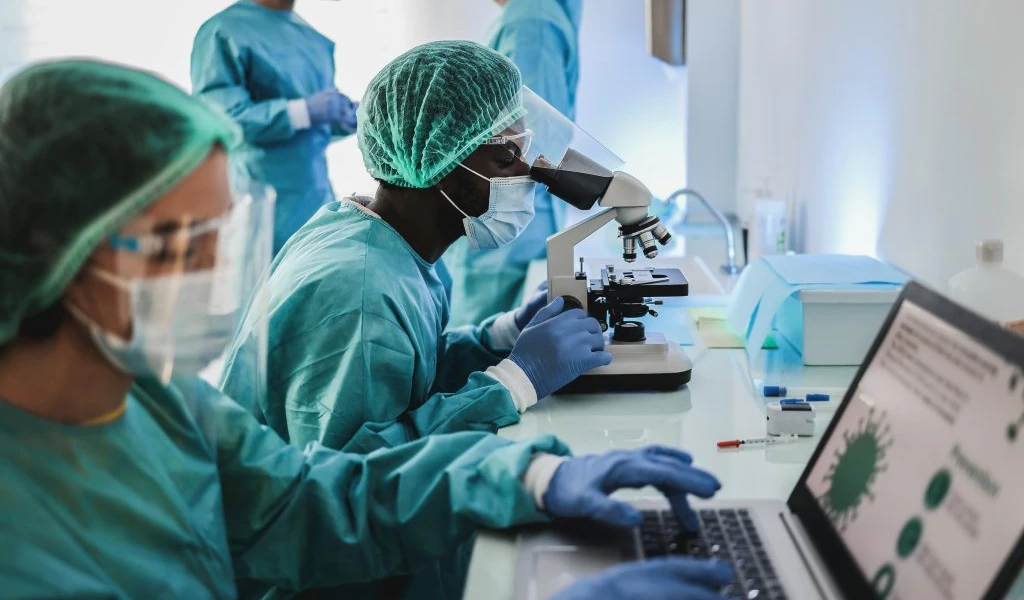Lab scene